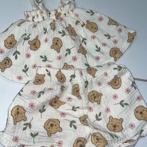 Disney Baby White and yellow Outfit